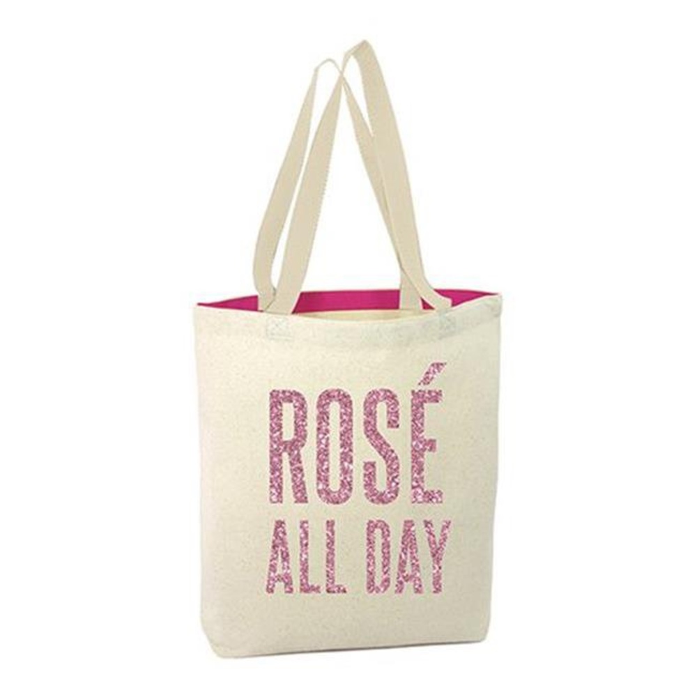 ‘Rosé All Day’ Canvas Tote